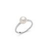 Anello Miluna perla e diamanti