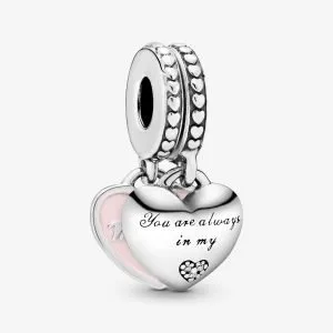 Charm Pendente Cuori Mamma & Figlia