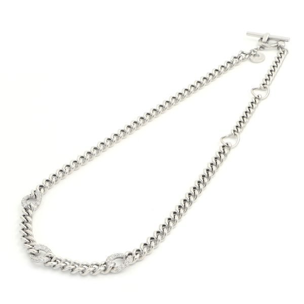 Collana in argento bianco