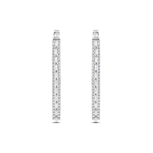 Orecchini Pendenti Tennis Romantic Shine Metallo Cristallo