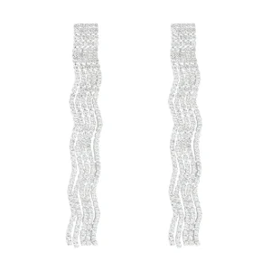 Orecchini Pendenti Romantic Shine Metallo Cristallo