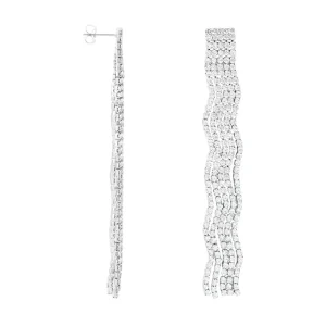 Orecchini Pendenti Romantic Shine Metallo Cristallo