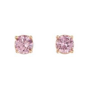 Orecchini Lobo Punto Luce Silver Rainbow Argento Rosa Cubic Zirconia