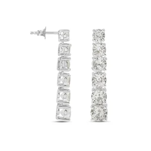 Orecchini Pendenti Tennis Silver Elegance Argento Rodiato Cubic Zirconia