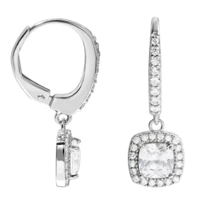 Orecchini Lobo Silver Elegance Argento Rodiato Cubic Zirconia