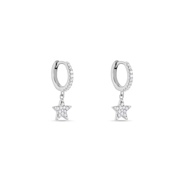 Orecchini A Cerchio Silver Moments Argento Rodiato Cubic Zirconia