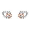 Orecchini Lobo Silver Moments Argento Bicolore Bianco / Rosa Cubic Zirconia