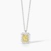 Girocollo in argento con zircone Lemon