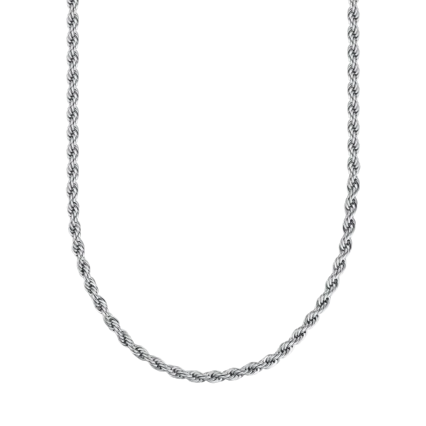 COLLANA UNISEX TORCHON IN ACCIAIO 4 MM