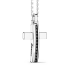 Collana Zancan in argento con pendente a croce e pietre
