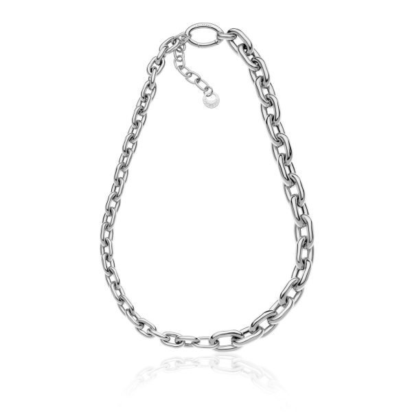 Collana catena forzatina argento