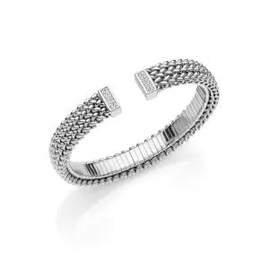 Bracciale chicco rigido argento
