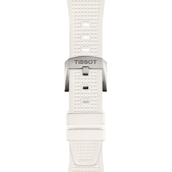 Tissot PRX 40 mm, gomma bianca