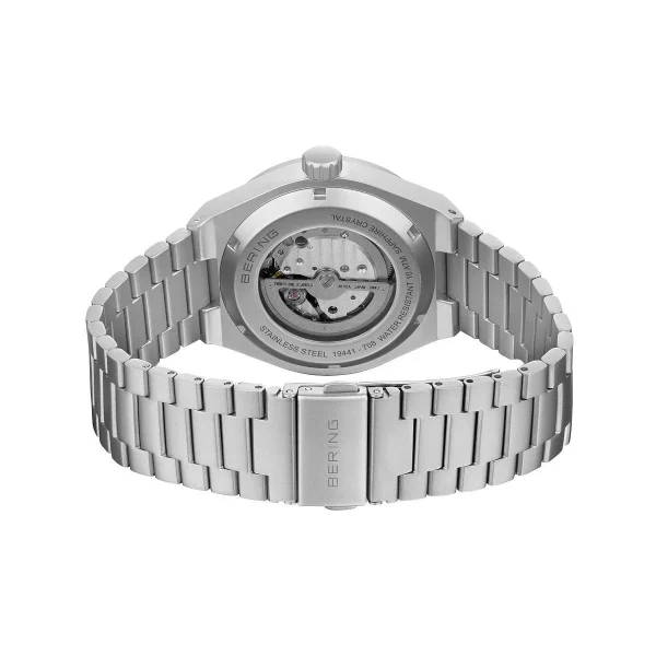 Automatic, argento opaco, quadrante verde