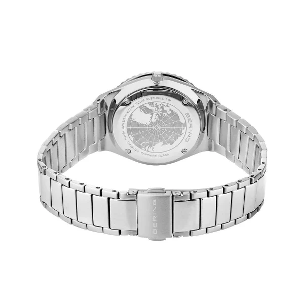 Classic argento brillante spazzolato, azzurro