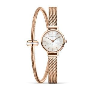 Classic oro rosa brillante, combo bracciale