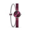 Classic argento brillante purple, combo bracciale