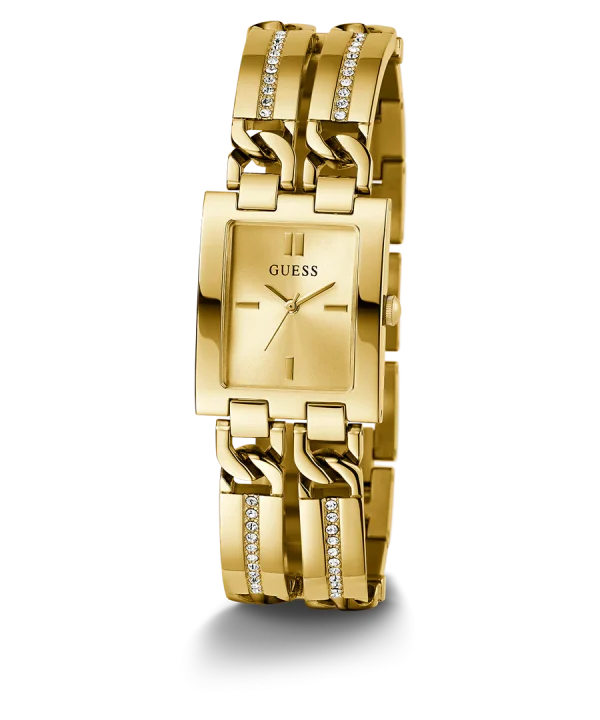 Guess Lady quadrato crystal gold