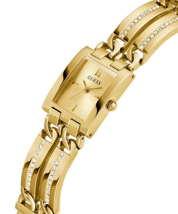 Guess Lady quadrato crystal gold