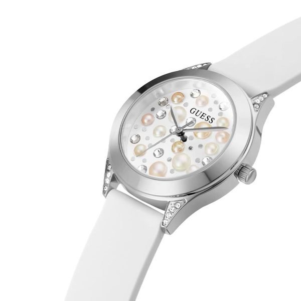 Guess Lady pelle bianca e perle