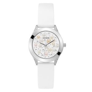 Guess Lady pelle bianca e perle