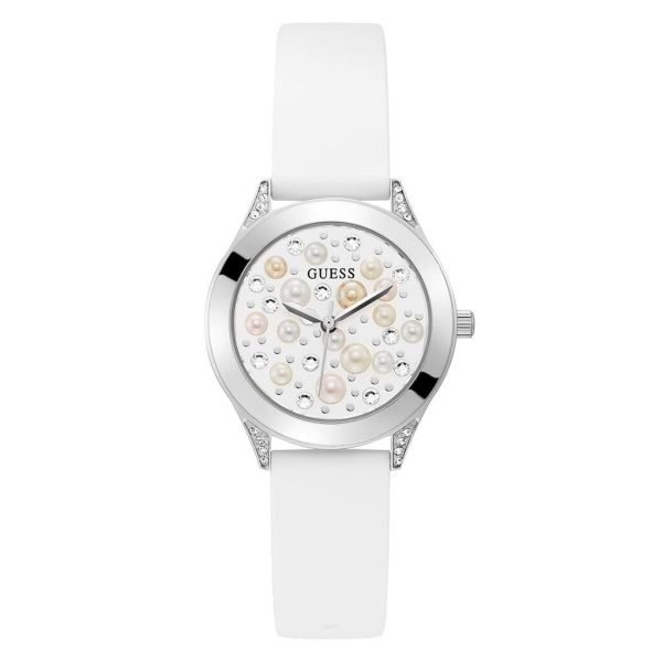 Guess Lady pelle bianca e perle