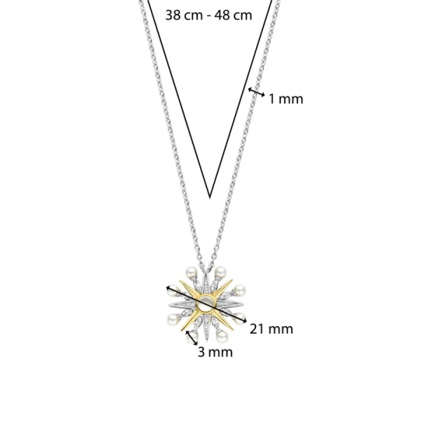 TI SENTO collana stella e perle