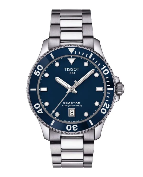 Tissot Seastar 1000, 40 mm, blu
