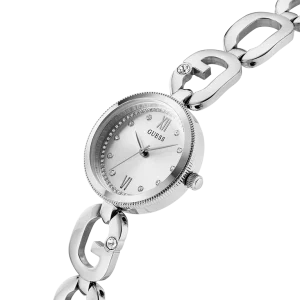 GUESS Ladies Silver Tone Analog Watch