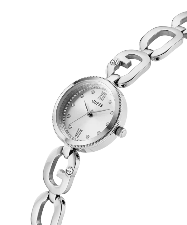 GUESS Ladies Silver Tone Analog Watch