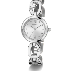 GUESS Ladies Silver Tone Analog Watch