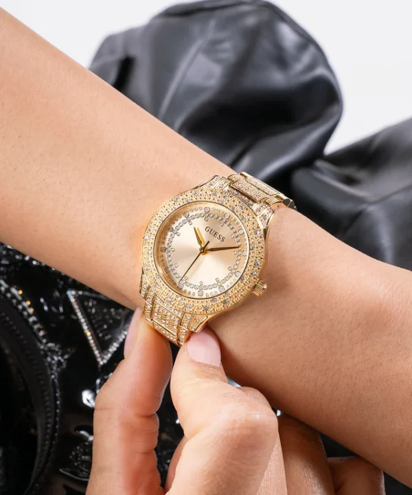 GUESS Ladies Gold Tone Analog Watch