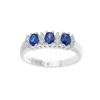 Anello in Oro, Diamanti e Zaffiri blu della Collezione Duchessa