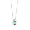 Collana in Oro Diamanti e Acquamarina taglio antico, Fantasia di Acquamarina