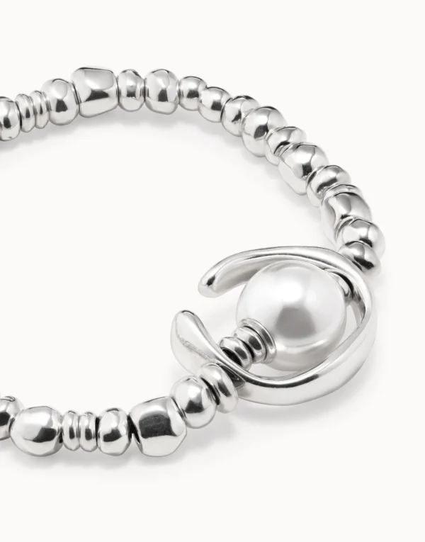 Bracciale placcato argento Sterling con perla