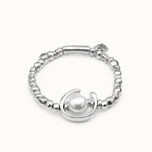 Bracciale placcato argento Sterling con perla