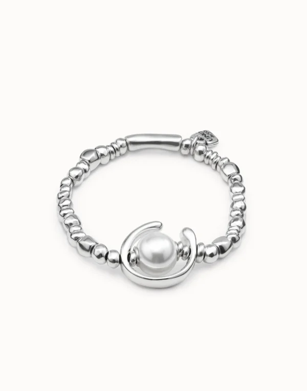 Bracciale placcato argento Sterling con perla