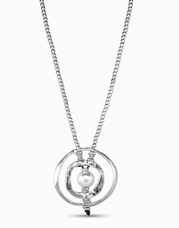 Ciondolo placcato argento Sterling con perla