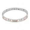 Bracciale in Acciaio e Diamanti neri