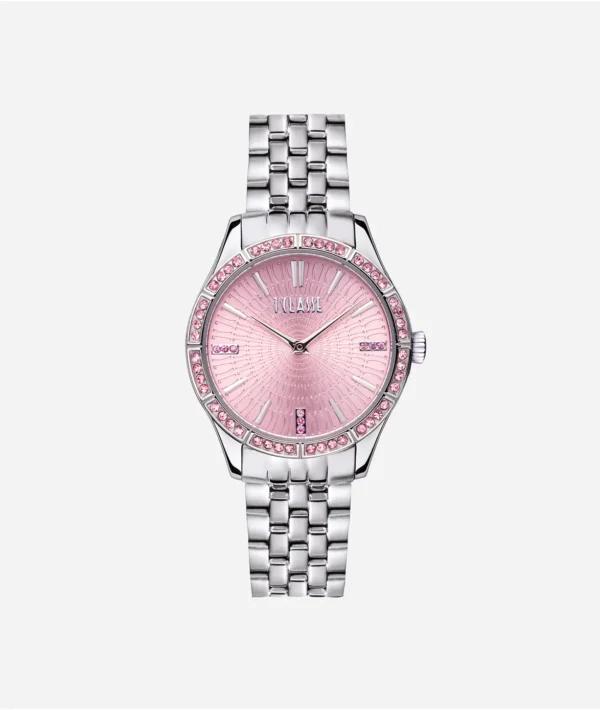 Cannes orologio in acciaio Rosa