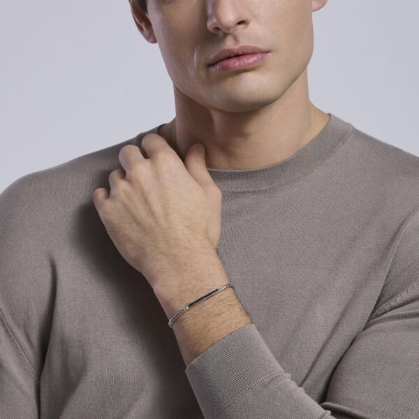 Bracciale con piastra in zirconi Tools