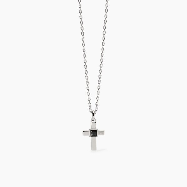Collana uomo con ciondolo croce Mystical