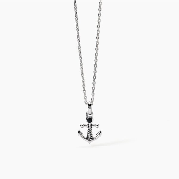 Collana in argento con ancora NAVY RULE