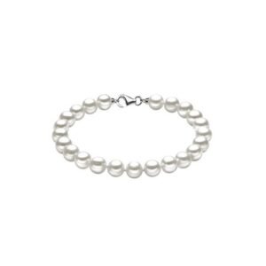 Bracciale in oro con perle coltivate e charm Stella in argento