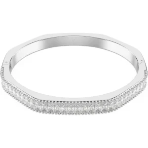 Bracciale rigido Matrix Taglio baguette, Forma ottagonale, Bianco.L