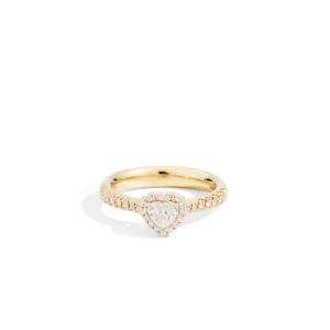 Solitario Halo Heart