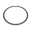 COLLANA GIROCOLLO PLACCATA IN RUTENIO CON CRISTALLI