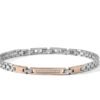 Bracciale in Acciaio e pvd rosè.