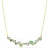 Collana Constella Taglio misto, Verde, Placcato color oro