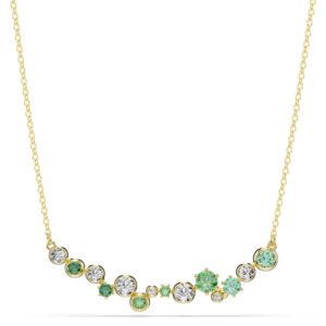Collana Constella Taglio misto, Verde, Placcato color oro